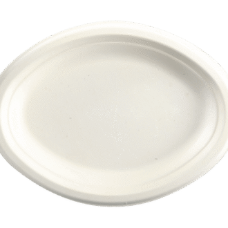 SUGARCANE OVAL PLATEMEDIUM L253 X W190 X H25MM