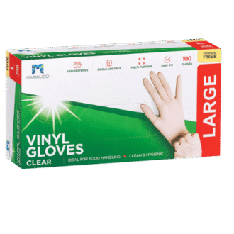 Large Clear Vinyl Powder-Free