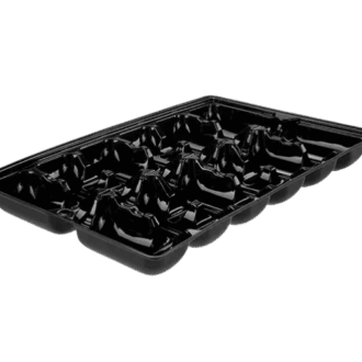Black 12 Pocket Oyster Tray