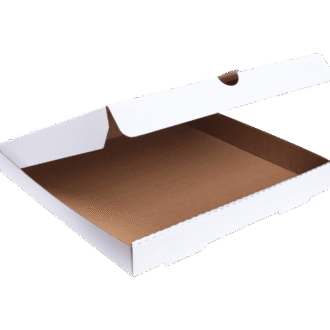 15 Inch pizza box (White/Brown)