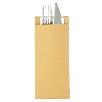 Kraft Cutlery PouchWhite Napkin 2ply