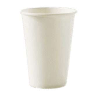 8OZ 80MM SINGLE WALL PE PAPER CUP WHITE
