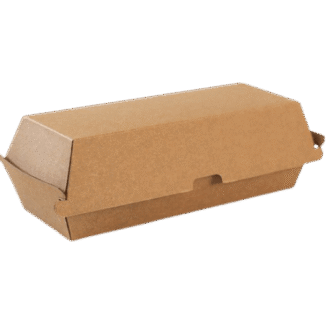 Hard Corrugated / Hot Dog Box / Brown Kraft/ CB4