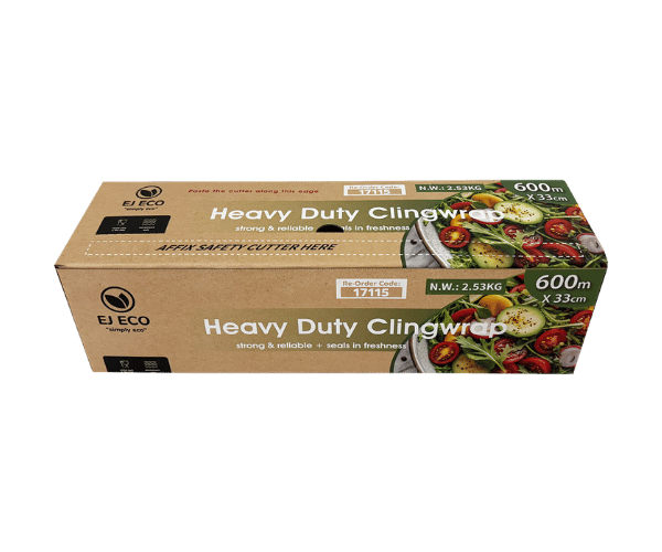 CLING WRAPWITH CUTTER HEAVY DUTY 33CM*600M