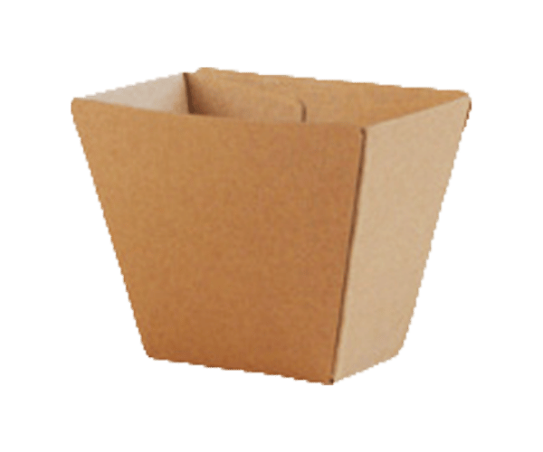 Hard Corrugated Plain / Chip Cup / Brown Kraft / PCC2 70x45x90mm