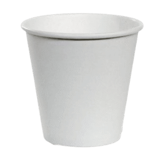 8OZ 90MM ULTRA SINGLE WALL PE PAPER CUP WHITE