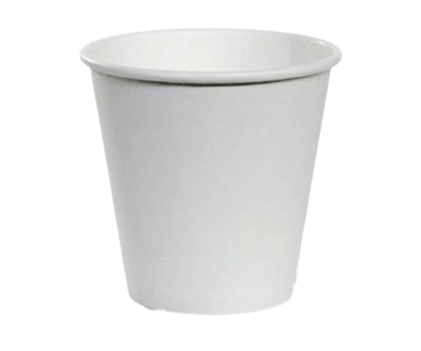 8OZ 90MM ULTRA SINGLE WALL PE PAPER CUP WHITE