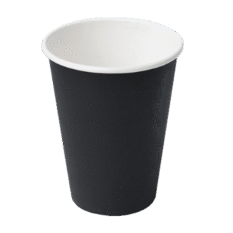12OZ SINGLE WALL PE PAPER CUP BLACK