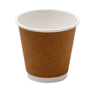 8OZ 90MM ULTRA DOUBLE WALL PE PAPER CUP KRAFT
