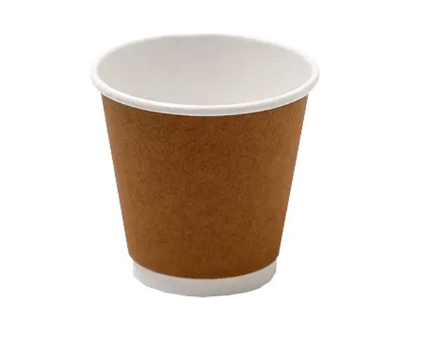 8OZ 90MM ULTRA DOUBLE WALL PE PAPER CUP KRAFT