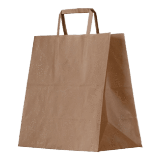 Flat Handle Paper Bag Kraft 280*280*160 Small