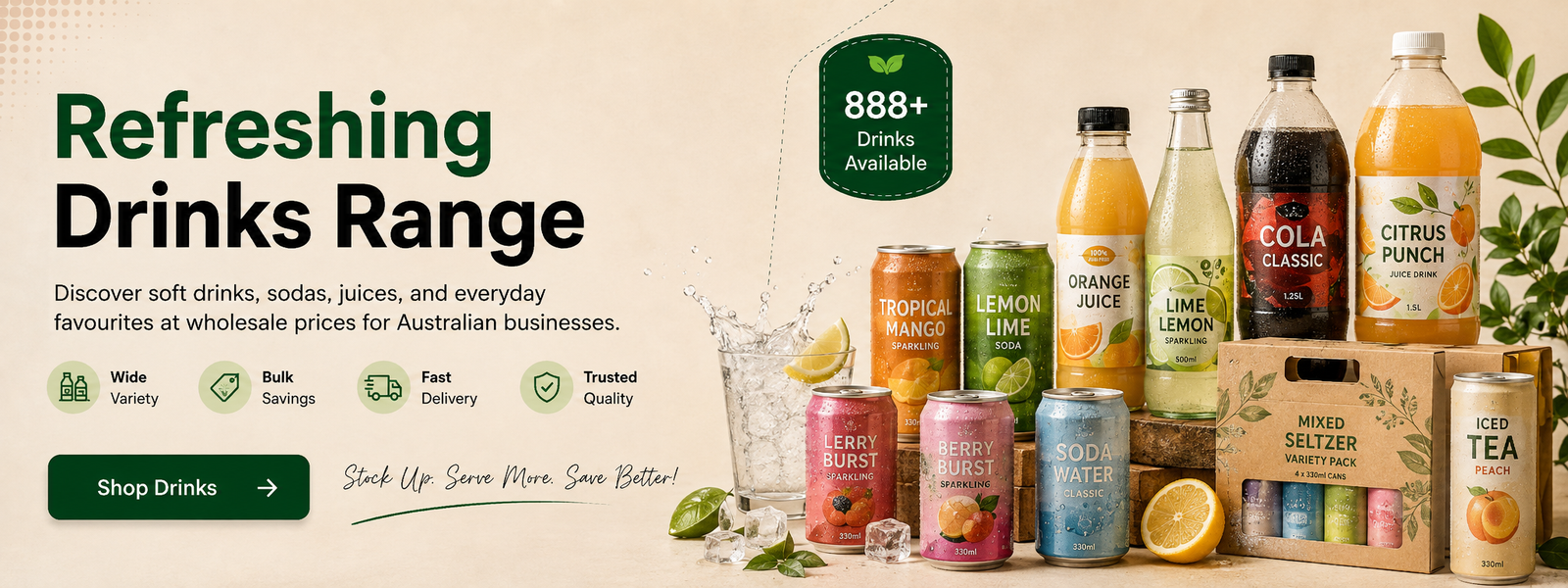 Refreshing Drinks Range