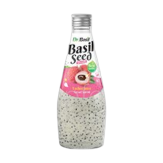 Dr Basil Lychee Flavor Seed Glass Bottle 290ml