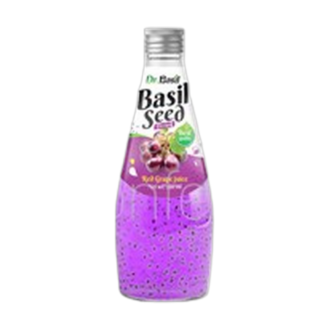 Dr Basil Red Grape Flavor Seed Glass Bottle 290ml