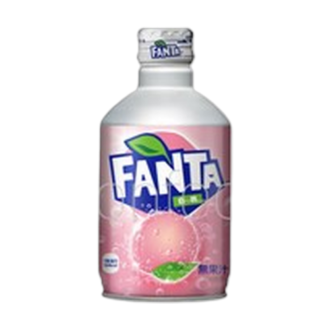 Japan Fanta White Peach Soda Can 300ml