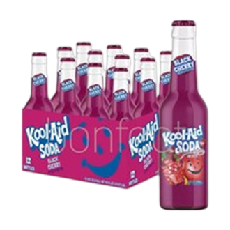 Kool-Aid Glass Bottle - Black Cherry 355ml