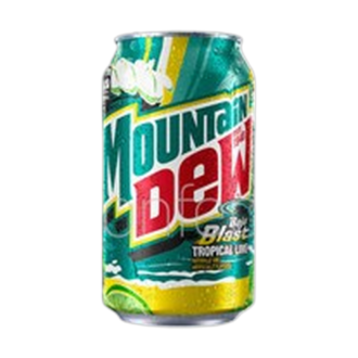 Mountain Dew Baja Blast Tropical Lime Soda Can 355ml