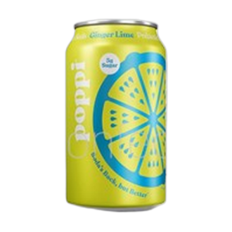 Poppi Ginger Lime Prebiotic Soda 355ml