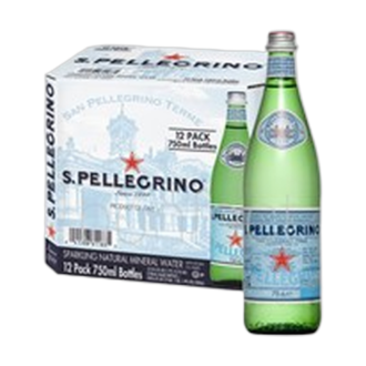 San Pellegrino Sparkling Mineral Water Bottles 750ml