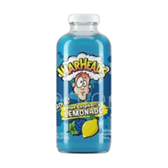 Warheads Blue Raspberry Sour Lemonade Glass Bottle 473ml