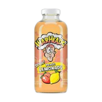 Warheads Peach Sour Lemonade Glass Bottle 473ml