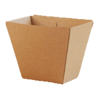 Hard Corrugated Chip Cup Brown Kraft PCC2 70x45x90mm 500 PCS