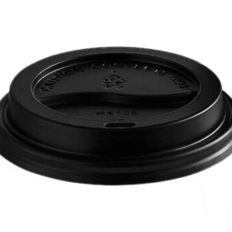 62mm PS Coffee Cup Lids Black Travel 1000 PCS