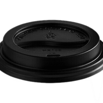80mm PS Coffee Cup Lids Black Travel 1000 PCS