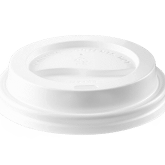 90mm PS Coffee Cup Lids White Travel 1000 PCS