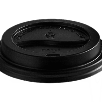 90mm PS Coffee Cup Lids Black Travel 1000 PCS