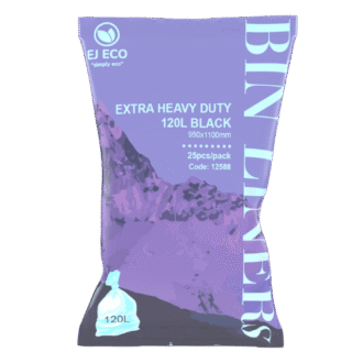 Extra Heavy Duty 120L Black Star Seal Bag 250 PCS