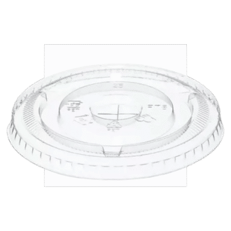 Clear RPET 92MM Flat Lids X-Slot 1000 PCS