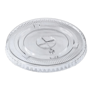 Clear RPET 98MM Flat Lids X-Slot 1000 PCS