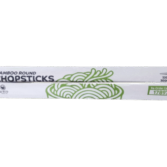 Full Paper Wrapped Round Bamboo Chopsticks 22cm 3000 PCS