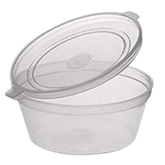 Reusable Hinged Lid Sauce Cup 1oz 1000 PCS