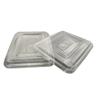 PET/PLA Lid for SC Rect Container 5 Comp. 300 PCS