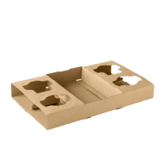 Coffee Tray 4/2 Cups 100 PCS
