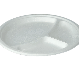 9" Round 3 Compartment Plate 500 PCS