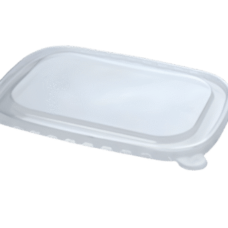 PET Clear Lid For Sugarcane Rect Takeaway Container 500 PCS