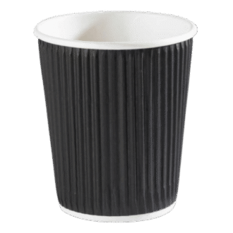 Black Ripple Paper Coffee Cup 4oz 500 PCS