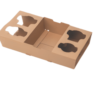 Brown Kraft Cup Holder 100 PCS