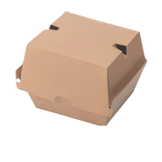 4x4" Brown Kraft Burger Clam 250 PCS