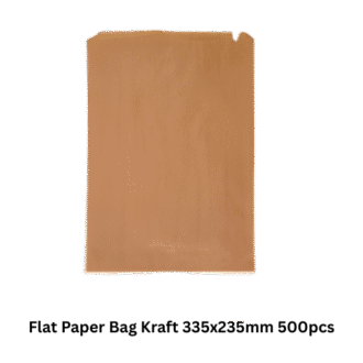 Flat Paper Bag Kraft 335x235mm 500 PCS