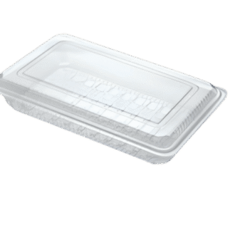 OPS Clear Container L243xW145xH41mm 1000 PCS