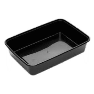 Black 750ml Rect Container 500 PCS
