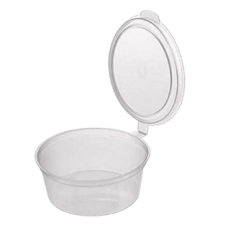100ml Sauce Container with Hinged Lid 1000 PCS
