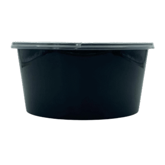 1000ml Black REB Round Container 300 PCS