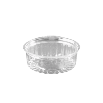 PET 8oz Flat Lid Showbowl 250 PCS