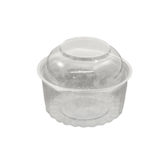 PET 12oz Dome Lid Showbowl 250 PCS