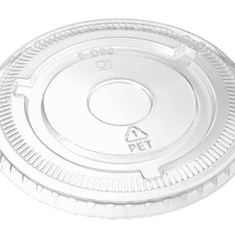 98mm Flat PET Lid 1000 PCS